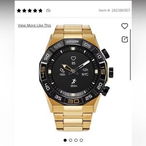 Citizen CZ Smart Men's Smart Heart Rate Watch JX1006-58E